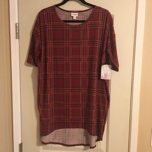 Plaid Lularoe Irma tunic - Medium
